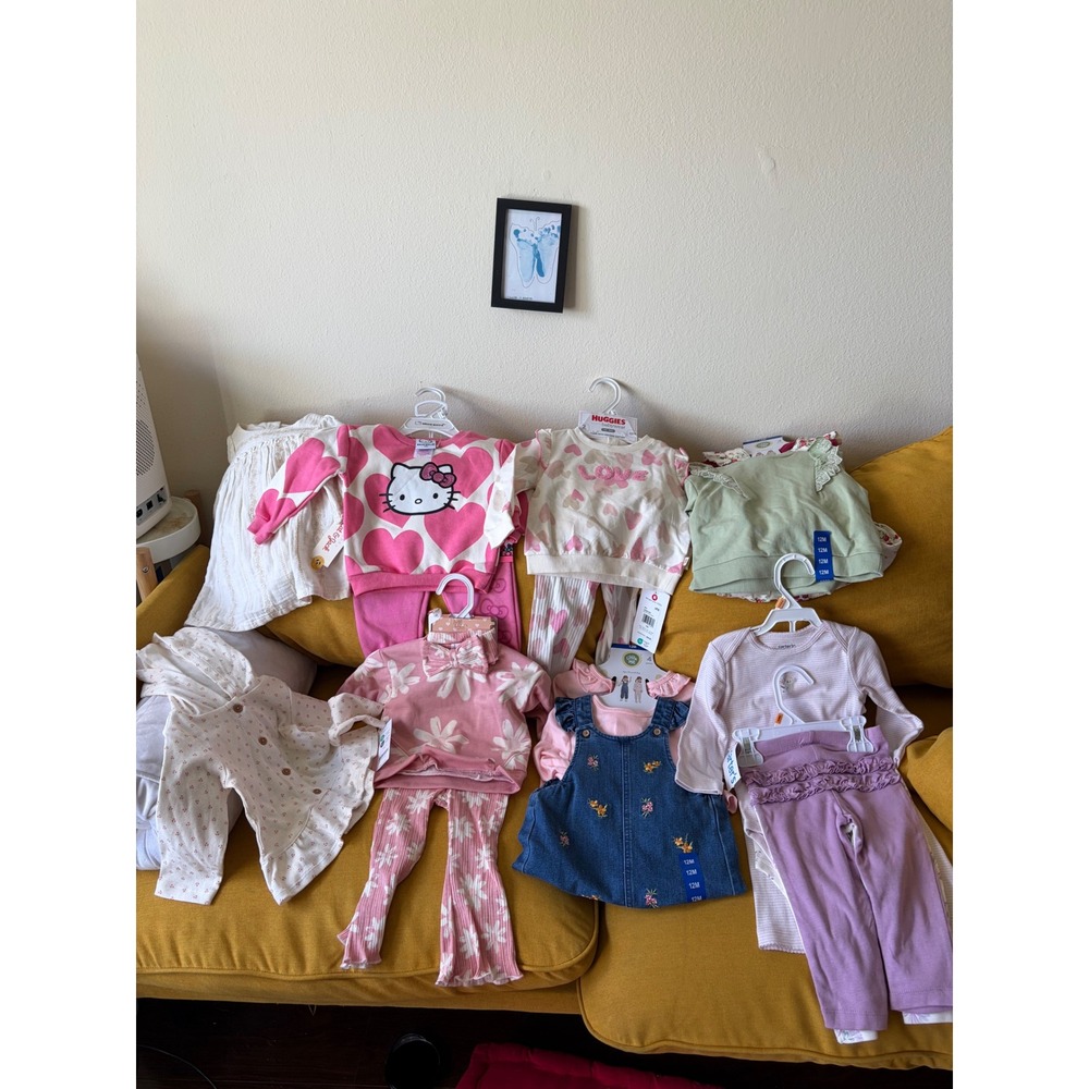 20 pieces 12 month girls clothing lot NWT!